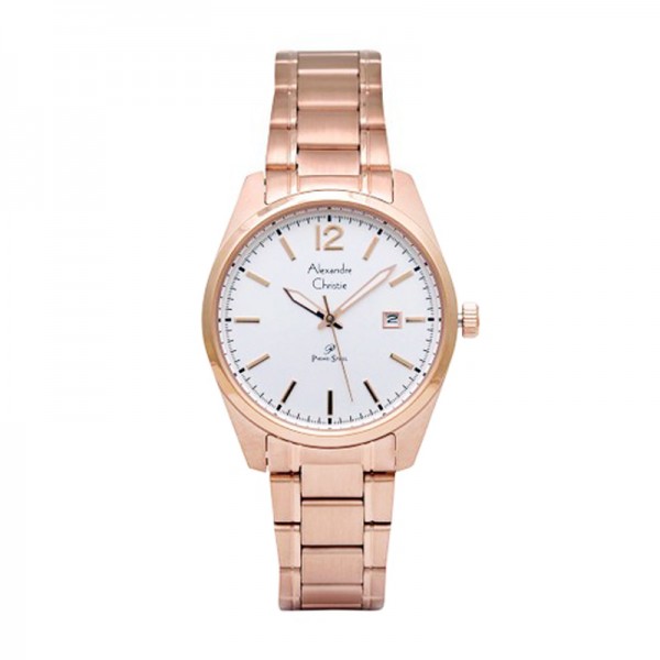 Alexandre Christie AC 1012 Rosegold White Lady LDBRGSL